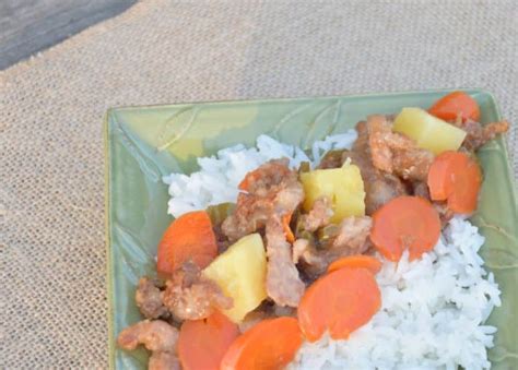 Sweet and Sour Pork and Pineapple Recipe