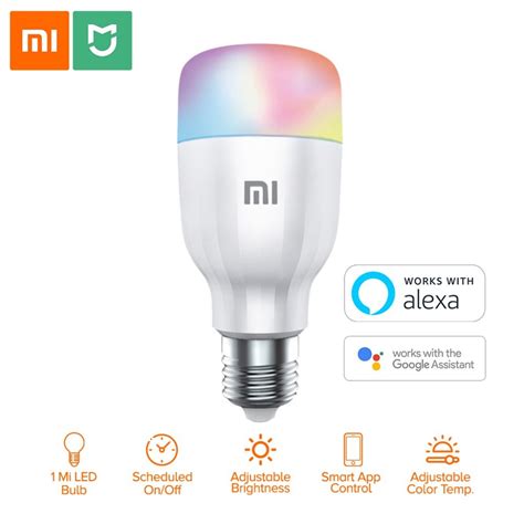 Lampara Smart Xiaomi Mi LED Bulb Essential Ajustable Blanco Y Color 9w