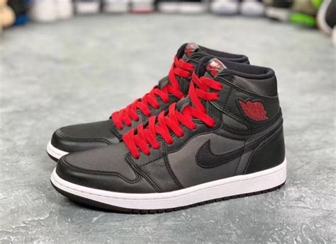 Air Jordan 1 Satin Black Gym Red 555088 060 Release Date SBD