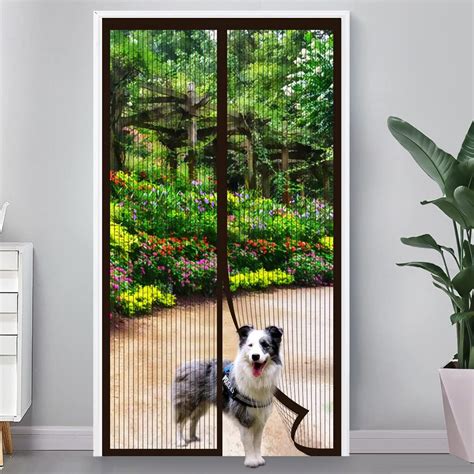 Heavy Duty Magnetic Screen Door Full Frame Seal Retractable Door Screen Magnetic Closure Fit