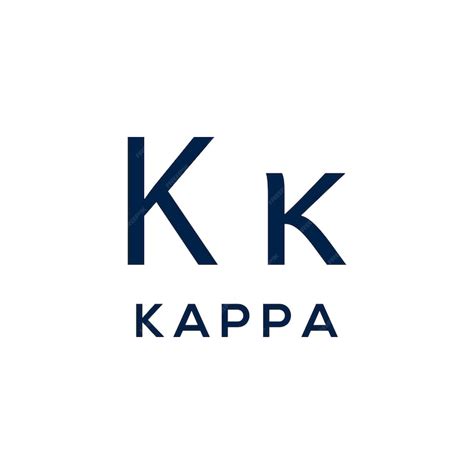 Premium Vector Kappa Greek Alphabet Symbol Logo Illustration