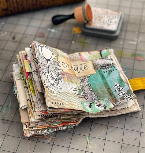 Pin By Susan Janicula On Collage Mini Art Journal Altered Book Art