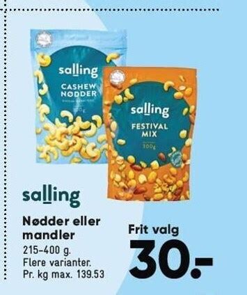 Salling N Dder Eller Mandler Tilbud Hos Bilka