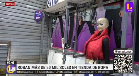 Puente Piedra roban más de 50 mil soles en tienda de ropa de joven