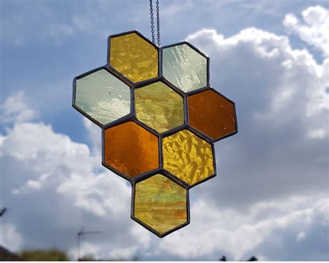 Intro To Stained Glass Honeycomb Suncatchers Visit Bend