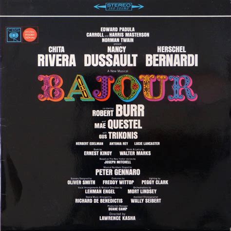 Chita Rivera Nancy Dussault Herschel Bernardi Bajour 1965 Vinyl