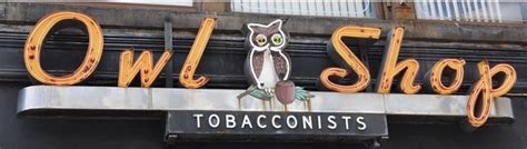 Owl Shop Tobacconists Neon Sign In Worcester Massachusetts Neon