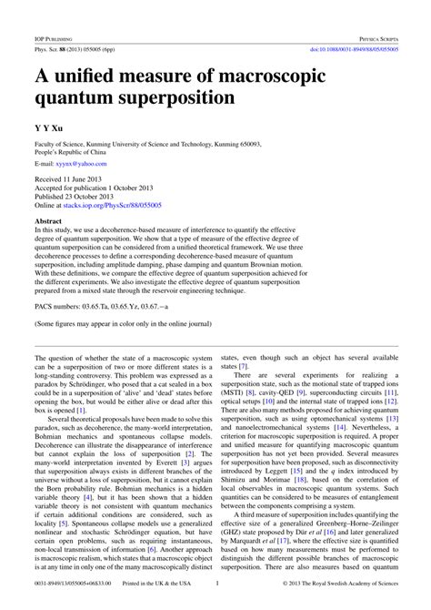 A Unified Measure Of Macroscopic Quantum Superposition