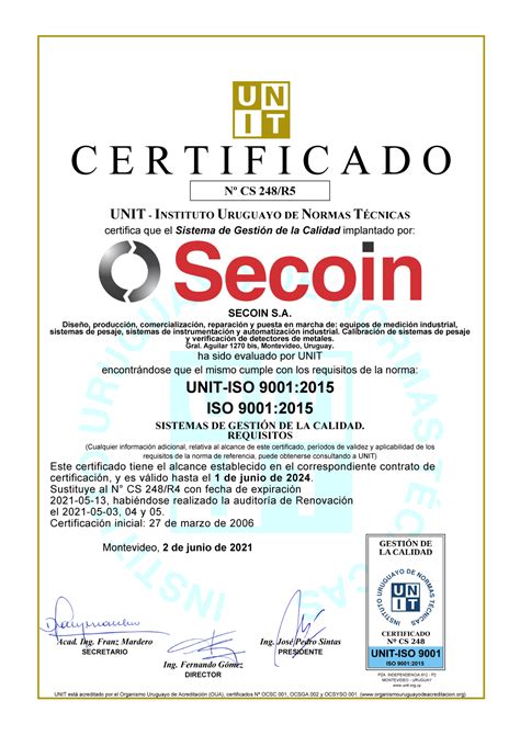 Iso 9001 Renovamos Nuestro Compromiso Con La Calidad Secoin Free