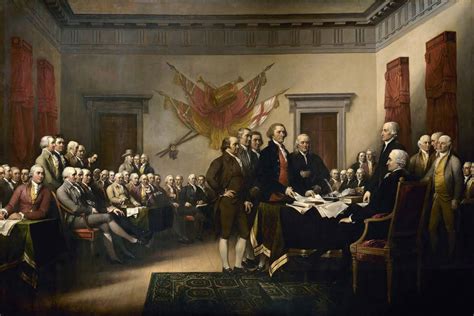 Declaration Of Independence 1776 Presentation To Congress Painting By ...