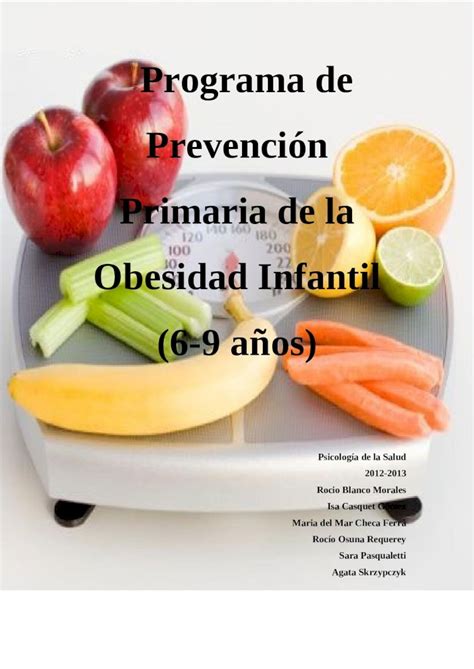 Doc Final Programa De Prevención Primaria De La Obesidad Infantil Dokumentips