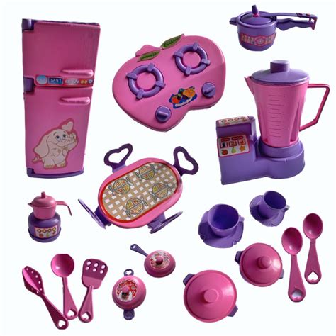 Conjunto Cozinha Panelinhas Brinquedo Infantil Faz De Conta Geladeira