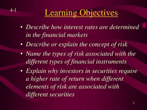 Interest Rates And Risk Ppt Download