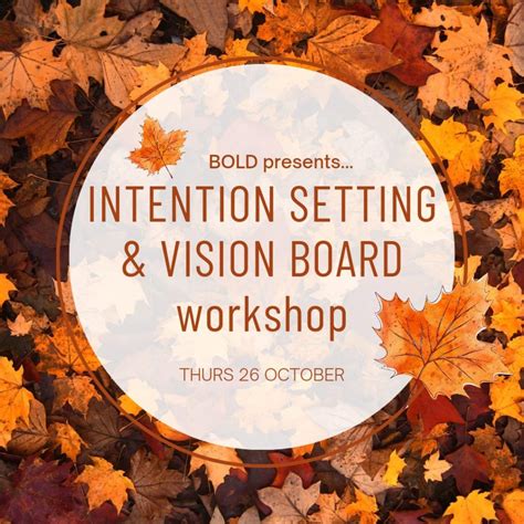 Intention Setting And Vision Board Workshop Independent Oxford