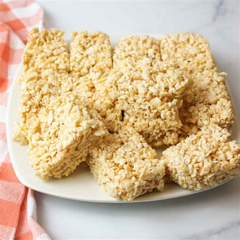 Rice Krispie Treats With Marshmallow Fluff Beeyondcereal