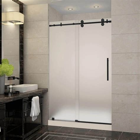 Aston Langham 48 In X 36 In X 77 5 In Frameless Sliding Shower Door