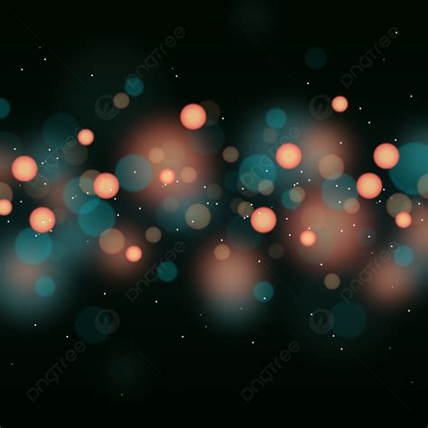 Blue And Orange Bokeh Lights Effect Background Wallpaper Blue Orange