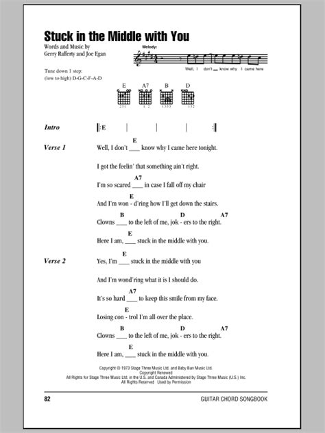 Stuck In The Middle With You by Stealers Wheel - Guitar Chords/Lyrics ...