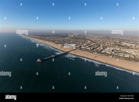 Aerial View Of Huntington Beach Pier In Orange County On The California