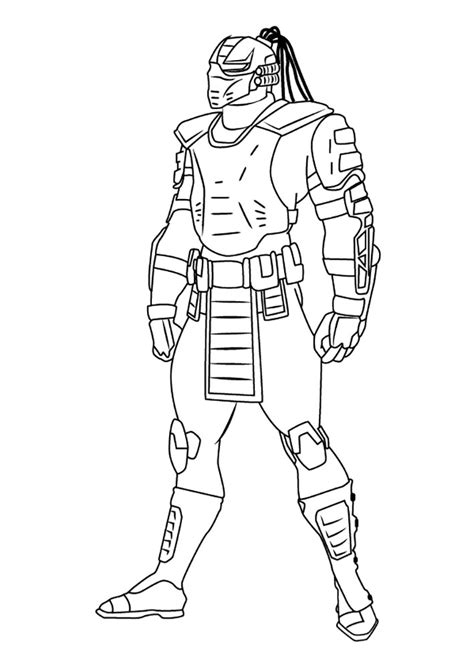 Раскраска Мортал Комбат