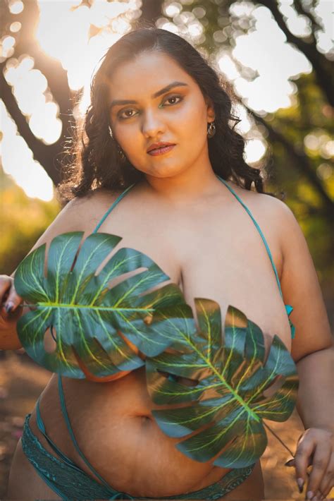 Srishti Banerjee In Green Bikini Almost Shows Her Big Boobs But Hiding