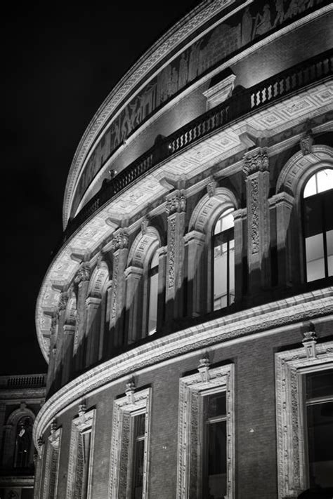 Black And White Portrait Photographs Of Royal Albert Hall