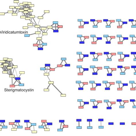 Network Of Biosynthetic Gene Clusters Bgcs From Aspergillus Nidulans