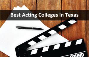 Best Acting Colleges in Texas - HelpToStudy.com