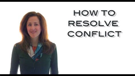 How To Resolve Conflict Ways To Resolve Conflict Youtube