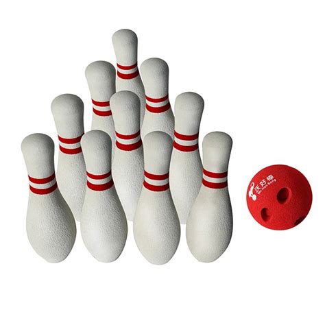 Nbr Foam Mini Bowling Equipment Ten Plastic Bowling Pin Set