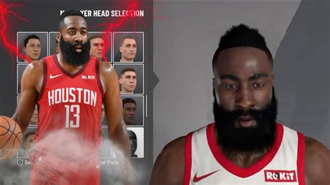 James Harden Face Creation In Nba 2k20 New Best On Youtube Jamesharden Rockets Harden