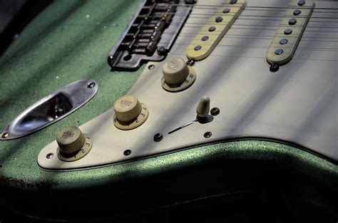 Relic Fender Stratocaster Green Sparkle Photograph By Guitarwacky Fine