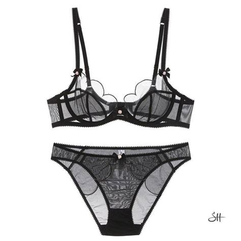 Transparent Petal Shape Sexy Lingerie Set Sleek Heart