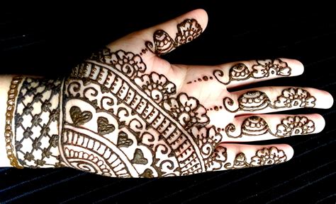 Simple Mehndi Designs For Front Hands Easy Design Talk