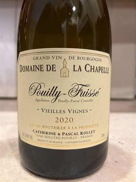 Catherine Et Pascal Rollet Pouilly Fuiss Domaine De La Chapelle