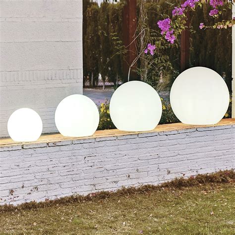 Sfera Luminosa Da Esterno Buly H Cm Luce Bianco Freddo E Lm