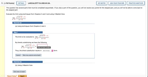 Solved Points Details Larcalcet Mi Sa My Chegg