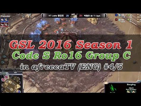 Gsl Season Code S Ro Group C In Afreecatv Eng Youtube