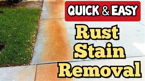 How To Remove Rust Stains From Your Driveway Quickly Easily Youtube