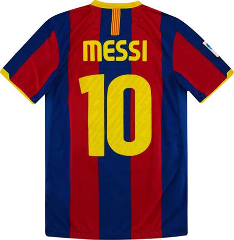 Messi 10 Barcelona 201011 Home Jersey Football Myths