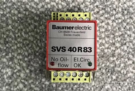 BAUMER ELECTRIC SVS 40R83 SVS40R83 40R83 Relais EUR 49 90 PicClick DE