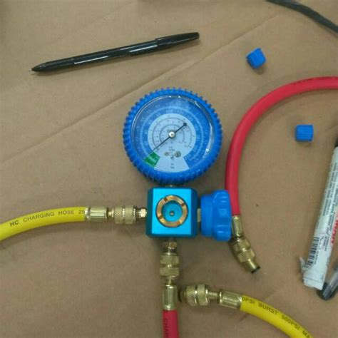 Jual Manifold Analizer Single R Plus Selang Pcs Alat Isi Freon Ukur