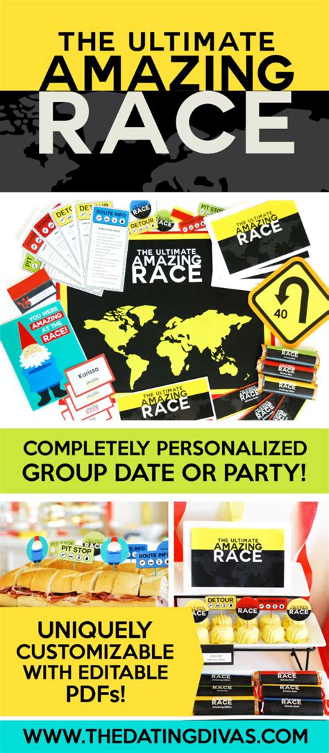 12 Amazing Race Game Pack From The Dating Divas