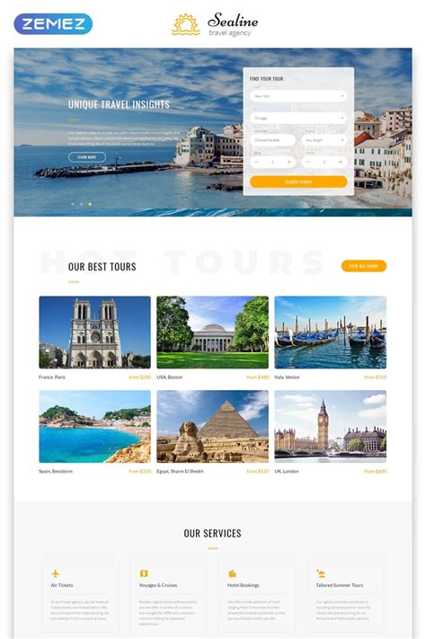 Best Travel Agency Website Templates