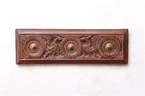 Wooden Panel Lintel Wall Hanging Antique Home Decor Door Top Entrance