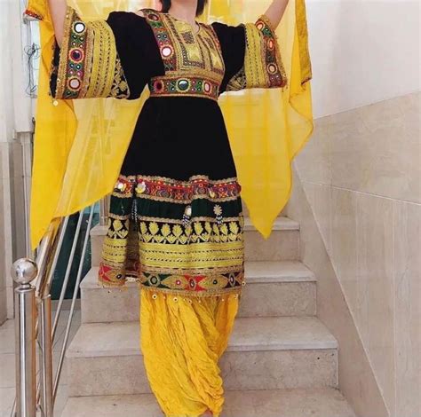 Afghan Kuchi Traditional Handmade 3 Piece Wedding Dress Etsy Afghan