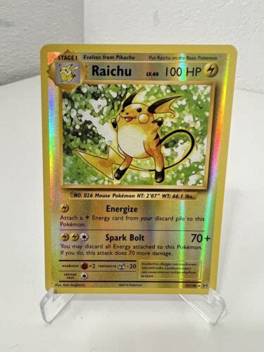 Pokemon Raichu 36 108 XY Evolutions Reverse Holo NM M EBay