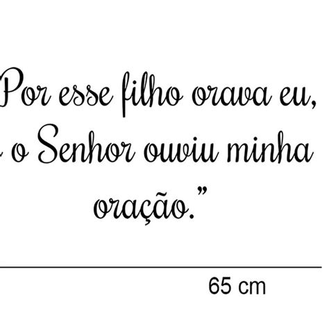 Adesivo De Parede Por Esse Filho Orava Elo Produtos Especiais