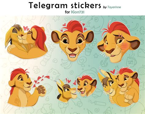 Telegram stickers for Kion731 by Tayarinne on DeviantArt