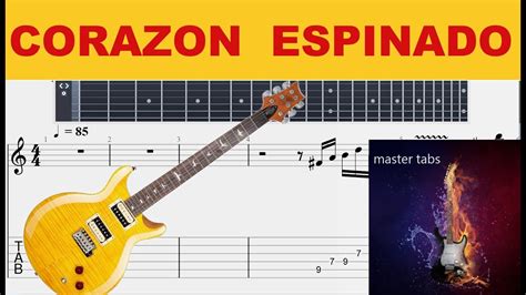 Corazon Espinado Mana Feat Santana Guitar Tab Tutorial Mastertabs